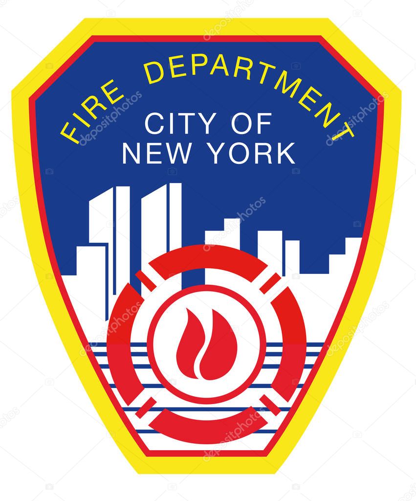 FRANKFURT, GERMANY-JUNE 18, 2017: New York City Fire Department logo
