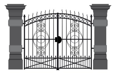 Ferforje kapı bir örnek