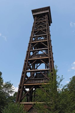 Frankfurt yüksek ahşap Goetheturm 43 metre