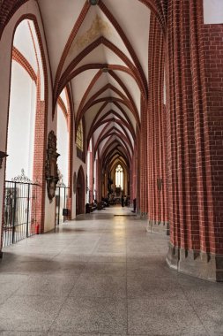 Gotik St. Mary Magdalene kilise Wroclaw, Polonya