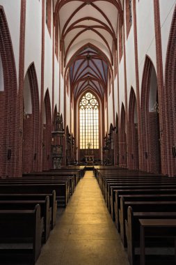 Gotik St. Mary Magdalene kilise Wroclaw, Polonya