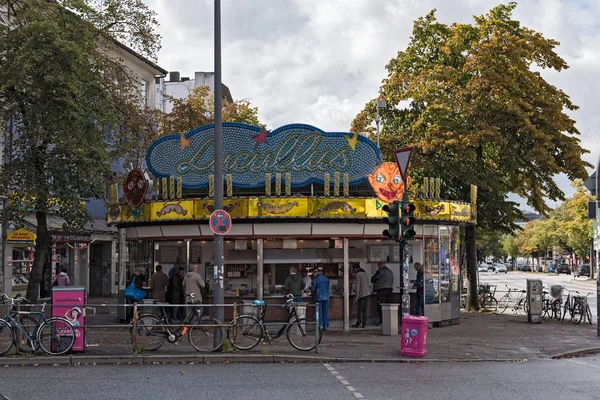 Lanche lucullus no Reeperbahn em St Pauli — Fotografia de Stock