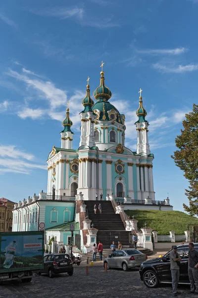 Igreja de St Andrews na cidade velha de Kiev, Ucrânia — Fotografia de Stock