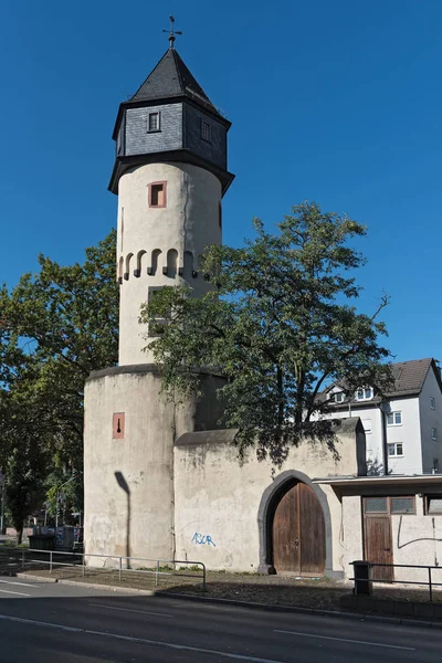 Aussichtspunkt galluswarte im Kreis Gallus von Frankfurt, Deutschland — Stockfoto