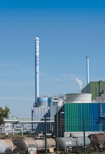 Завод по сжиганию токсичных отходов вблизи Франкфурта, Германия — стоковое фото