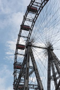 Eski dönme dolap, lunapark Prater, Vienna, Avusturya