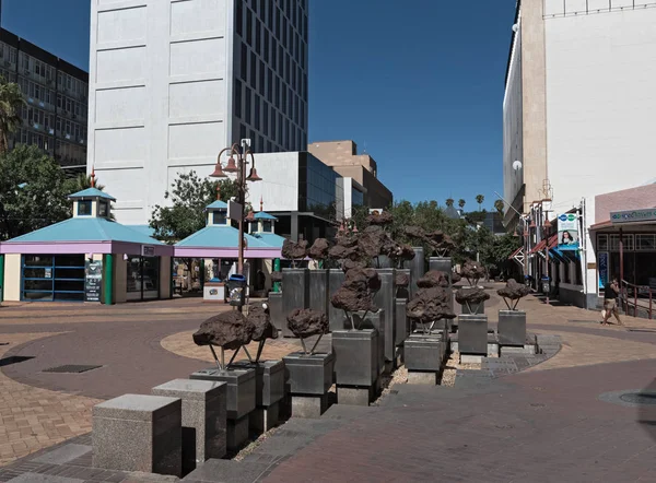 Los Fragmentos Del Meteorito Gibeón Capital Namibia Windhoek — Foto de Stock