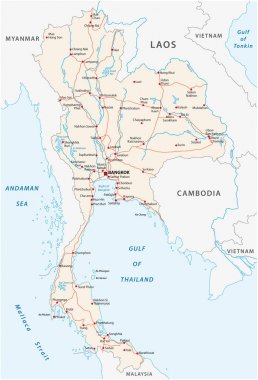Tayland ulaşım vektör