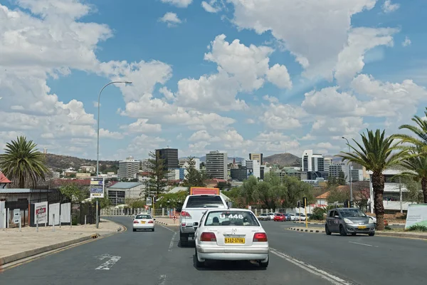 Windhoek Namibia Noviembre 2017 Edificio Moderno Calle Central Windhoek Namibia — Foto de Stock