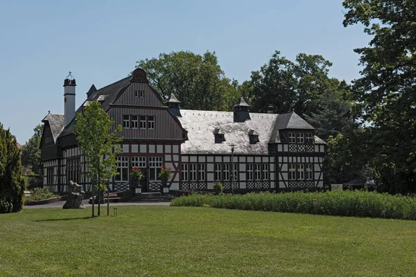 Mal Nauheim Alemania Julio 2017 Casa Biblioteca Pública Histórico Parque — Foto de Stock