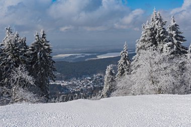 Feldberg Taunus kış Niederreifenberg Belediyesi için panoramik görünümü