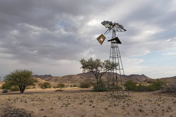 Nefunkční Větrný Mlýn Tsaobis Přírodní Park Namibie — Stock fotografie