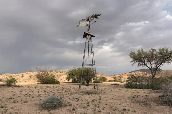 Nefunkční Větrný Mlýn Tsaobis Přírodní Park Namibie — Stock fotografie