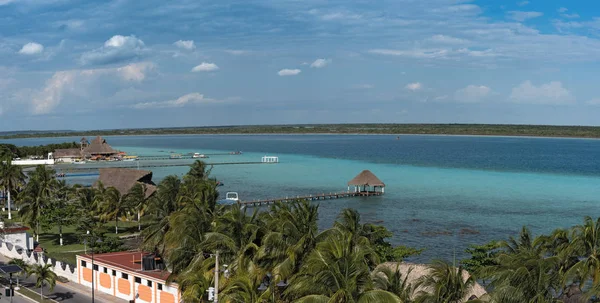 Vista Panorámica Desde Fuerte San Felipe Hasta Laguna Bacalar —  Fotos de Stock