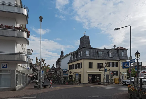 Hofheim Taunus Alemanha Abril 2018 Rua Esquina Zona Pedonal Untertor — Fotografia de Stock