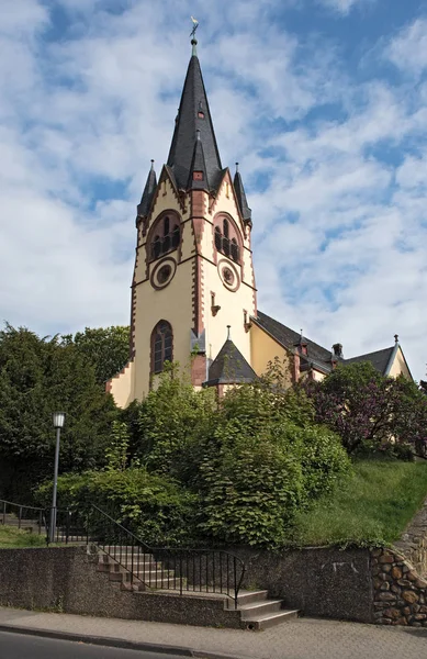 Die Evangelische John Kirche Hofheim Taunus Deutschland — Stockfoto