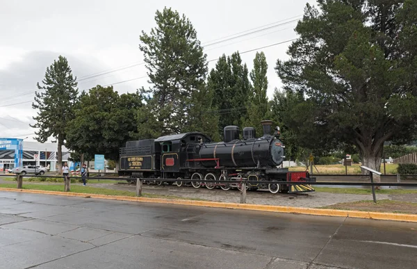 Esquel Argentina Febrero 2020 Antigua Locomotora Exprés Patagónica Trochita Ciudad —  Fotos de Stock