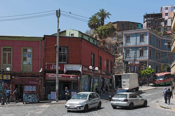 Valparaiso Chile Febrero 2020 Una Vista Una Calle Casco Antiguo — Foto de Stock