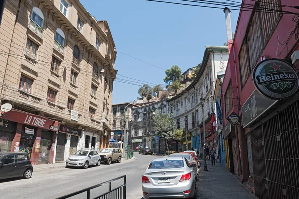 Valparaiso Chile Febrero 2020 Una Vista Una Calle Casco Antiguo — Foto de Stock