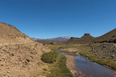 Arjantin 'in Neuquen eyaletinde terk edilmiş bir arazi.