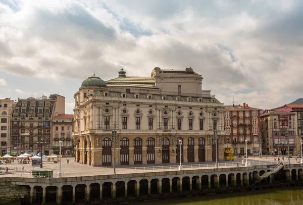 Bilbao Spanien Juli 2018 Fasaden Arriaga Teatern Centrum Casco Viejo — Stockfoto