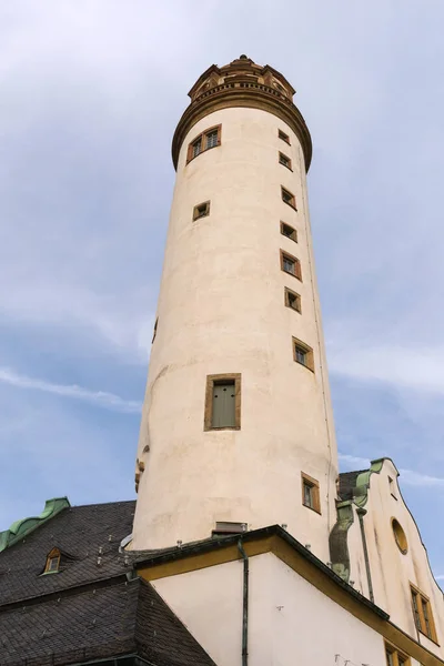 Középkori Hoechster Kastély Torony Frankfurt Hoechst Németország — Stock Fotó