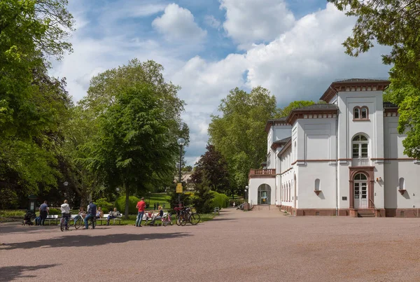 Bad Soden Niemcy Mai 2020 Zabytkowy Badehaus Parkiem Bad Soden — Zdjęcie stockowe