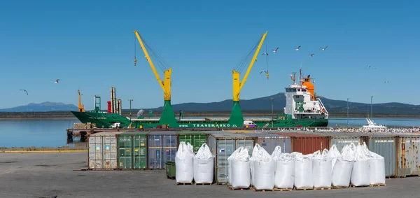 Puerto Natales Chile Februar 2020 Der Hafen Von Puerto Bories — Stockfoto