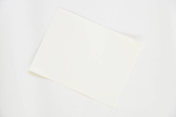 sheet of paper isolated on white