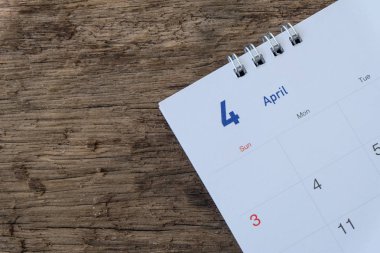 Bulanık takvim sayfası