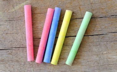 Ahşap doku tebeşir.