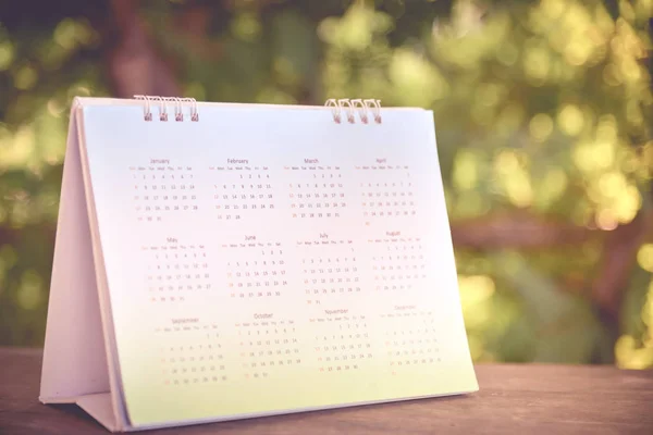 Desfocado página de calendário tom rosa — Fotografia de Stock