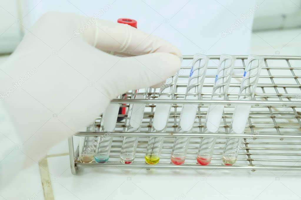 Lab blood bank in white.