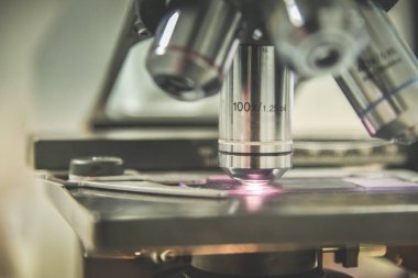 Mikroskop laboratuarı. Bilimsel araştırma geçmişi.