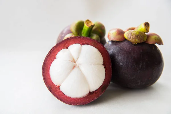 Mangosteen thai gyümölcsös. — Stock Fotó