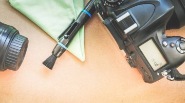 ahşap doku kamerada Temizleme.