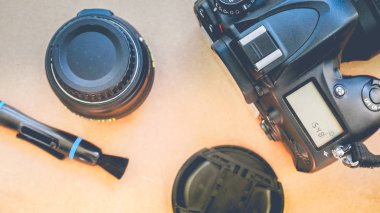 ahşap doku kamerada Temizleme.