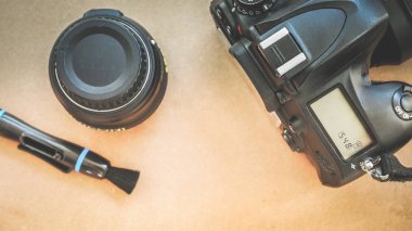 ahşap doku kamerada Temizleme.