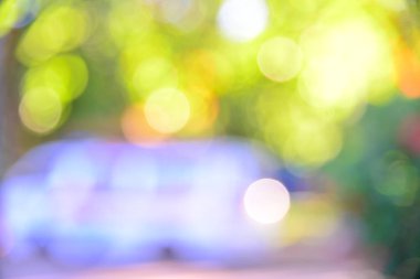 Yeşil bokeh soyut doğa arka plan.