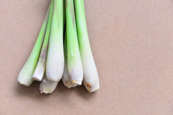 Fresh lemongrass  on wooden texture — Stock Photo, Image