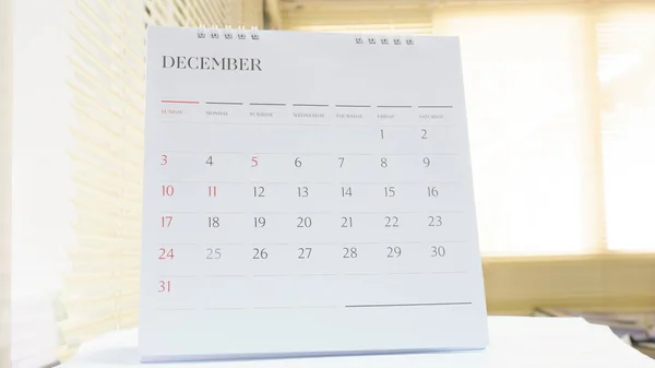 Wazig kalender in witte Toon. — Stockfoto