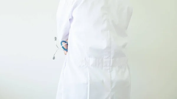 Naukowiec w biały płaszcz. — Zdjęcie stockowe