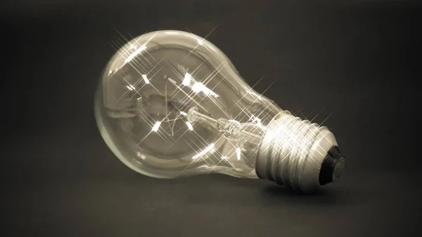 Lampa w idei koncepcji. — Zdjęcie stockowe