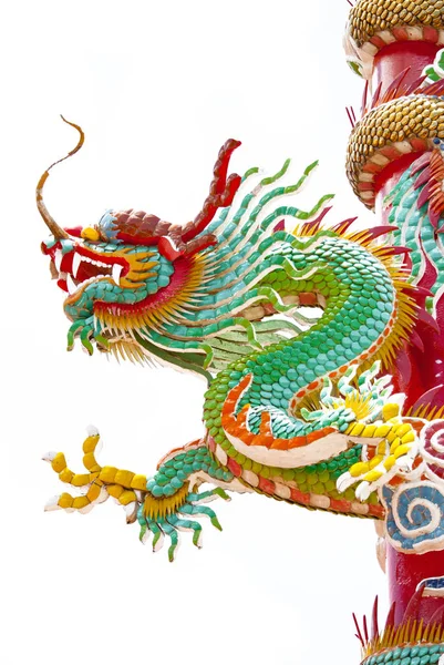 Drachenstatue in chinesischem Tempel. — Stockfoto