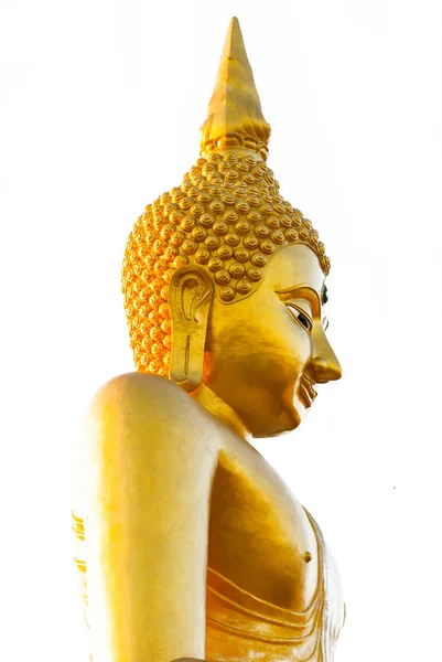 Estátua de Buda tom dourado  . — Fotografia de Stock