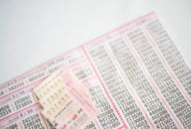 Beyaz arka plan üzerinde Tay loto.