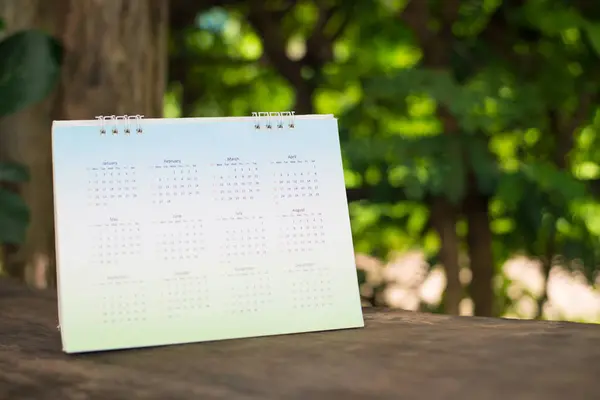 Calendário Desfocado Conceito Planejamento — Fotografia de Stock