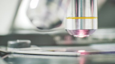 Objektif lens mikroskobu kapatın.