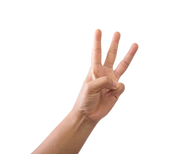 Närbild handsymbol. — Stockfoto