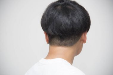 Beyaz arka plan üzerinde Portriat Asya.